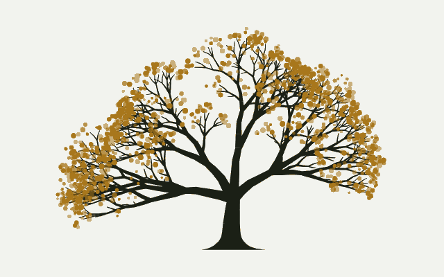 the oak swaying